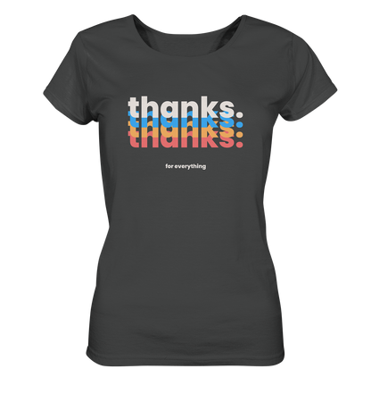 Thanks. For Everything | Premium Organic Ladies T-Shirt