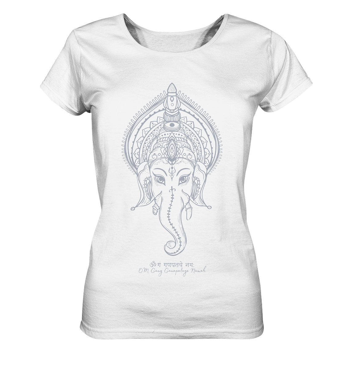 Ganesh Mantra | Premium Organic Ladies T-Shirt