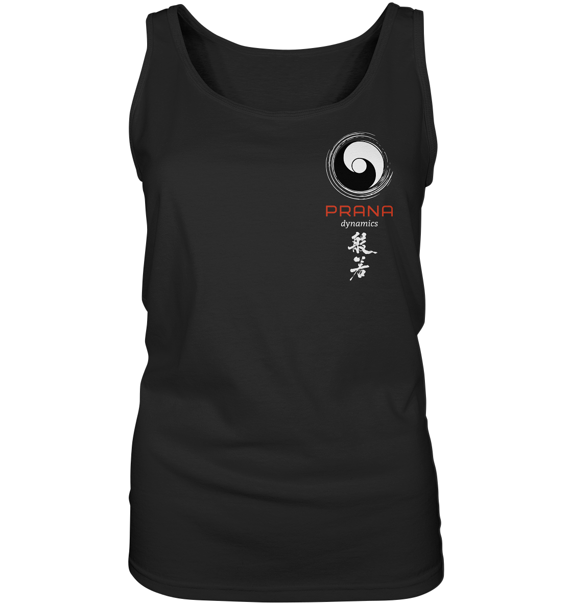 Prana Dynamics (backprint) | Premium Cotton (Slim Fit) Ladies Tank Top