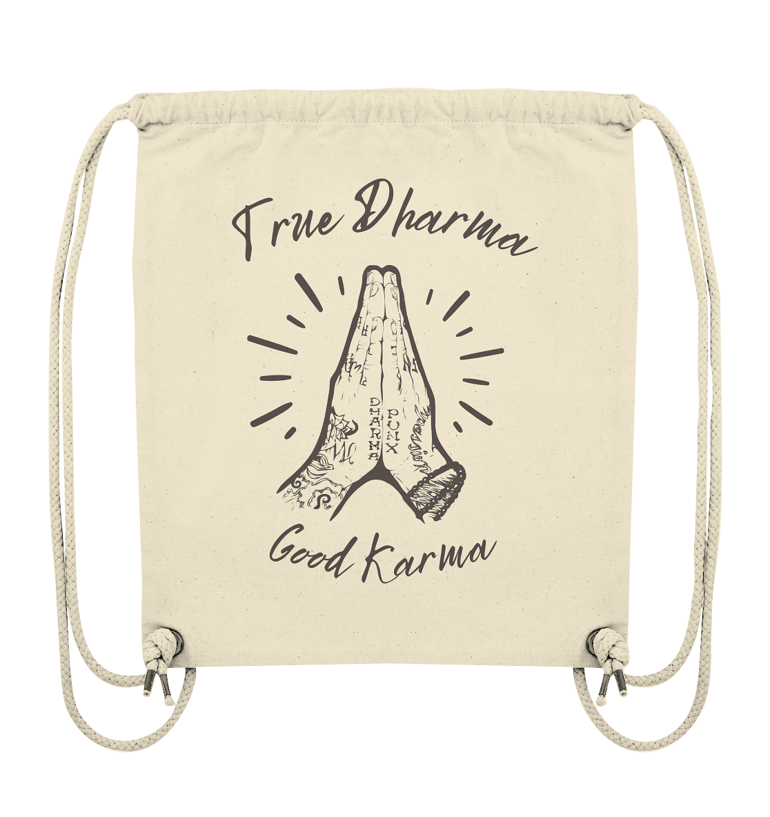 True Dharma Good Karma | Premium Organic Gym Bag