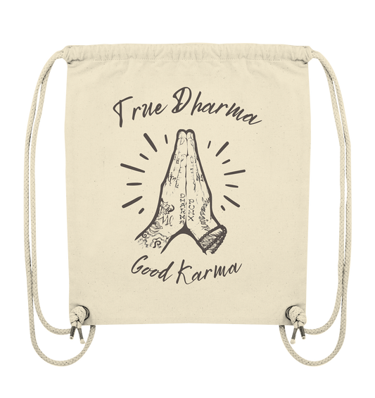 True Dharma Good Karma | Premium Organic Gym Bag