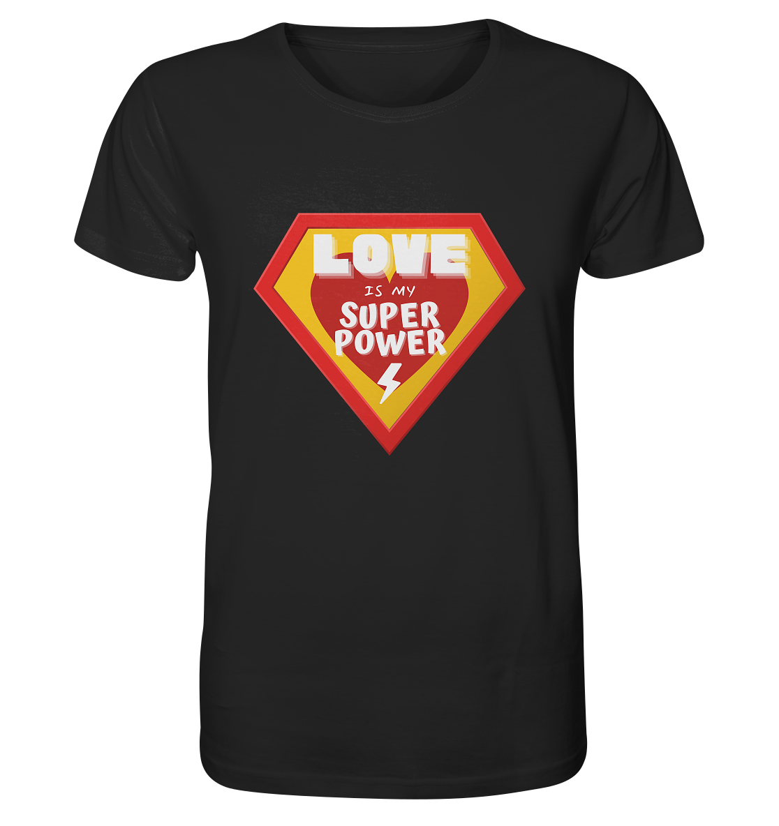 Love Is My Superpower | Premium organic men's t-shirt