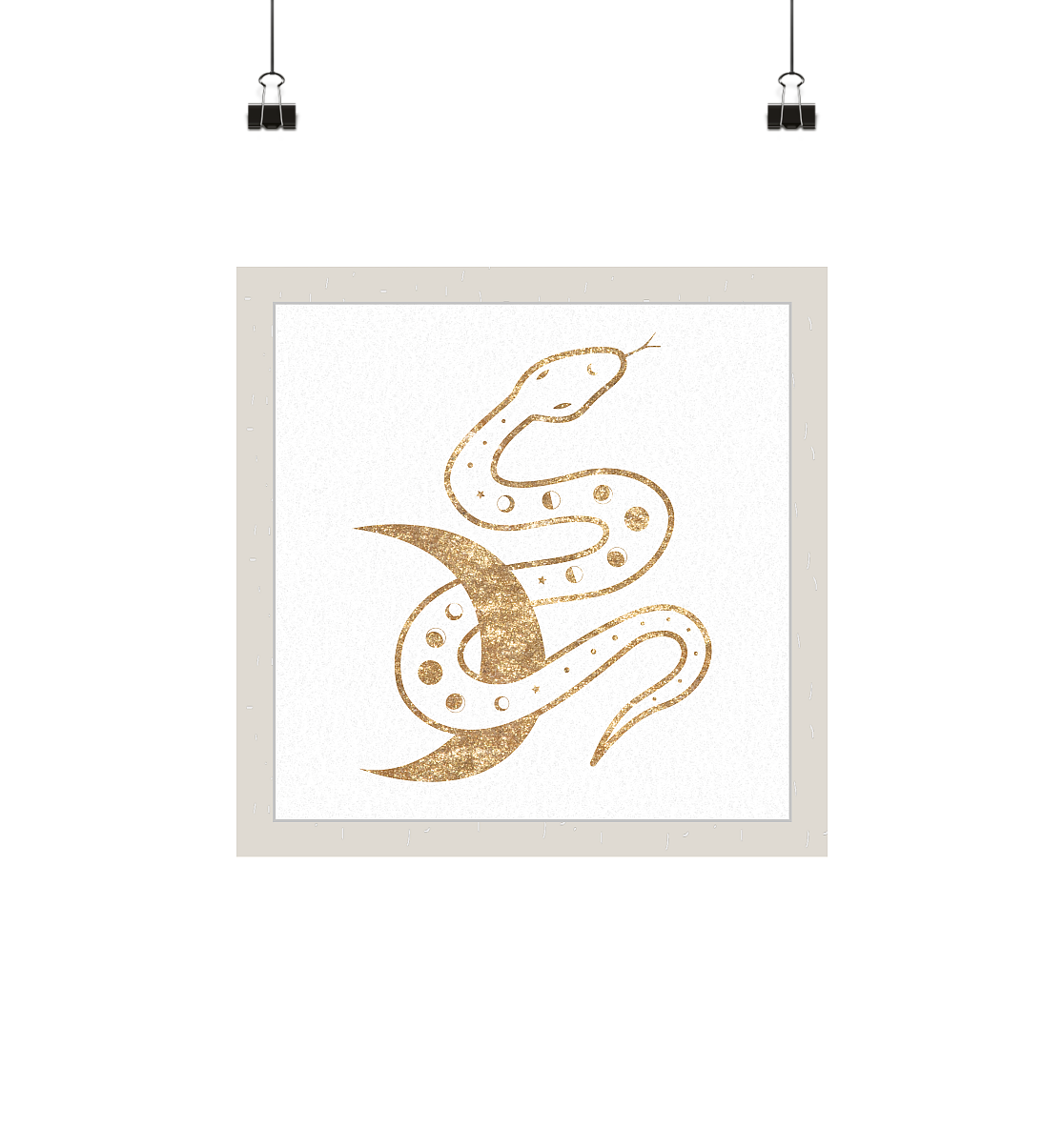 Serpent Moon | Art Print Poster 40x40