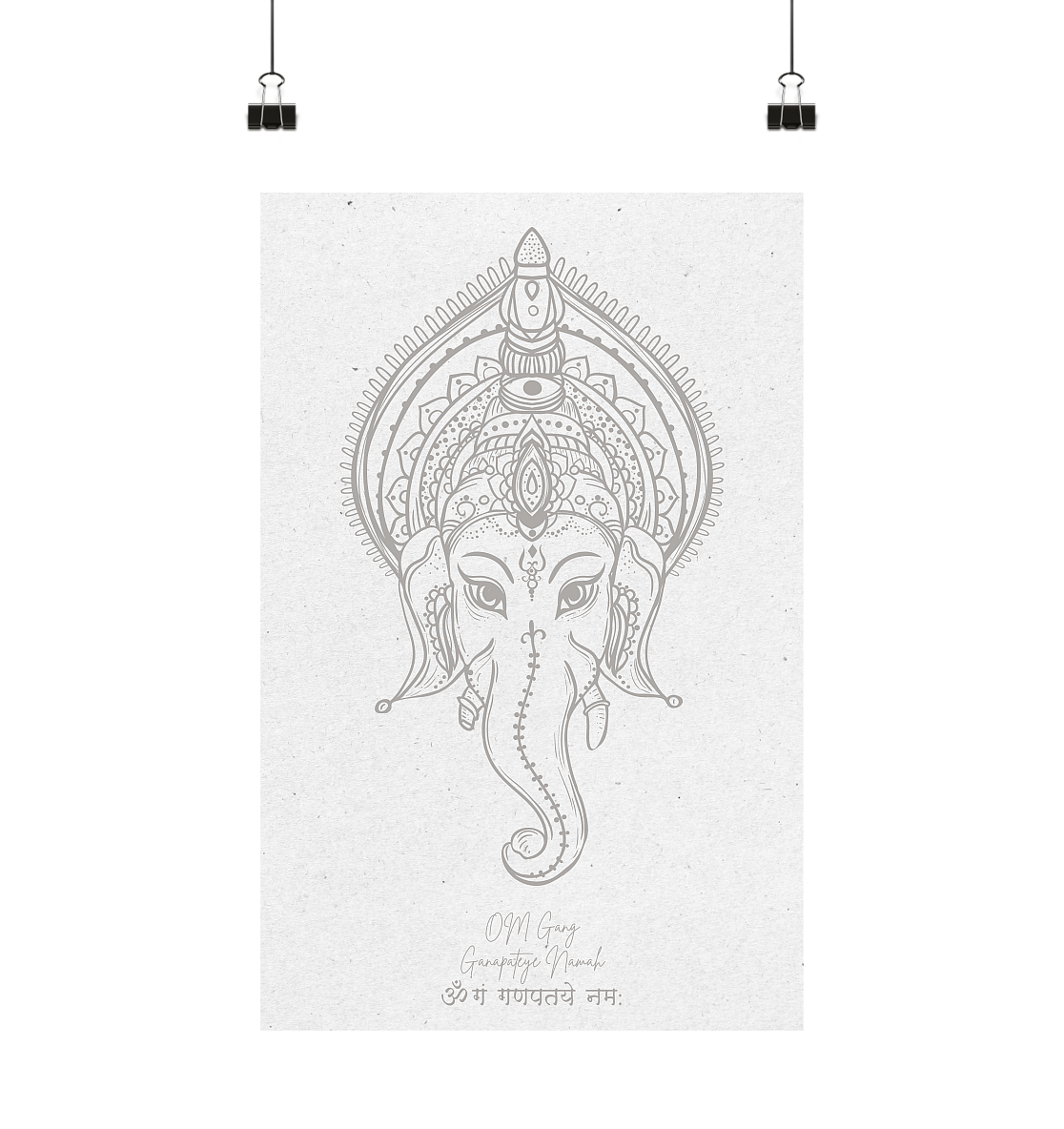 Ganesh Mantra | Art Print Poster Din A3 (portrait)