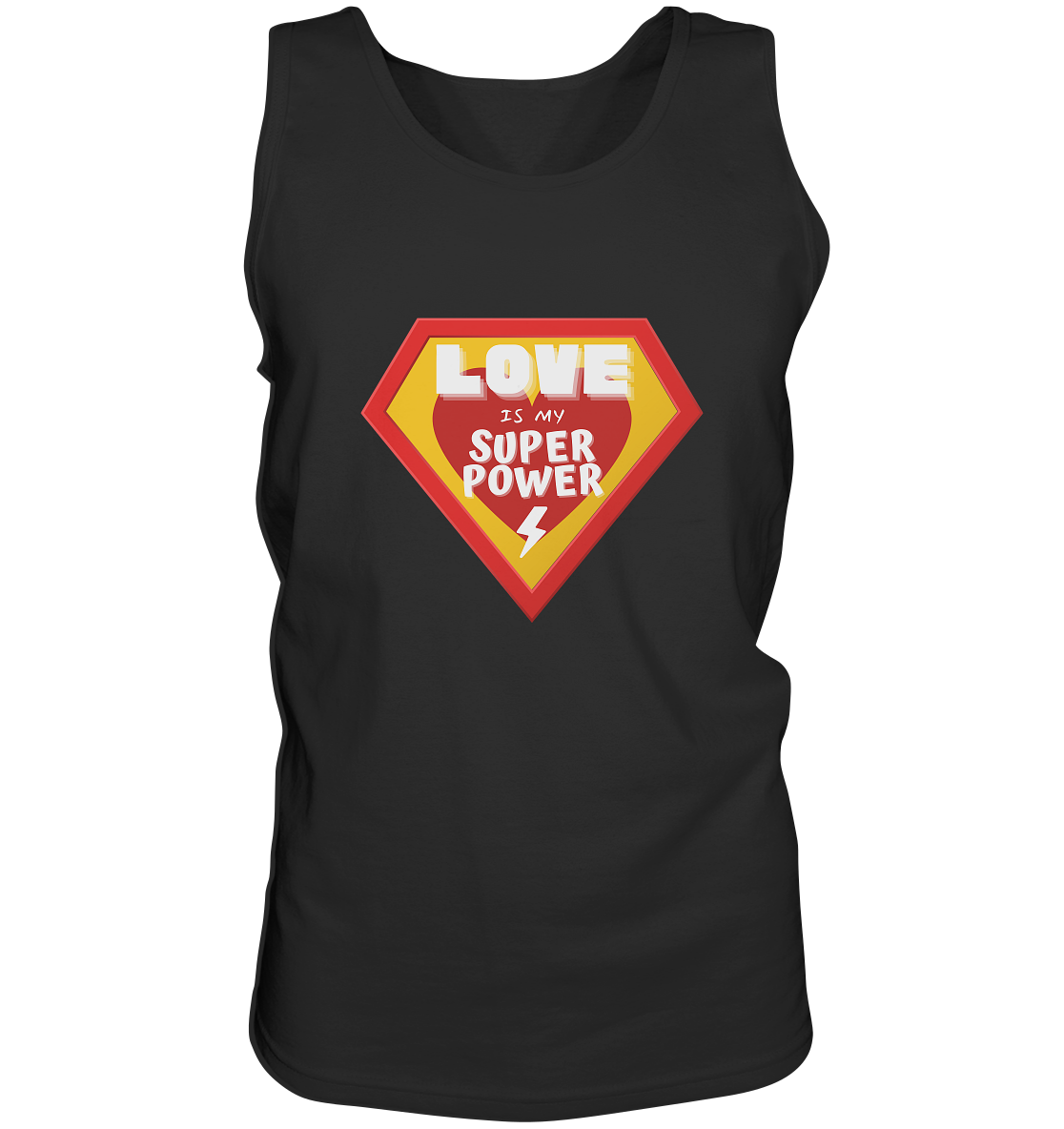 Love Is My Superpower | Premium Cotton Mens Tank Top