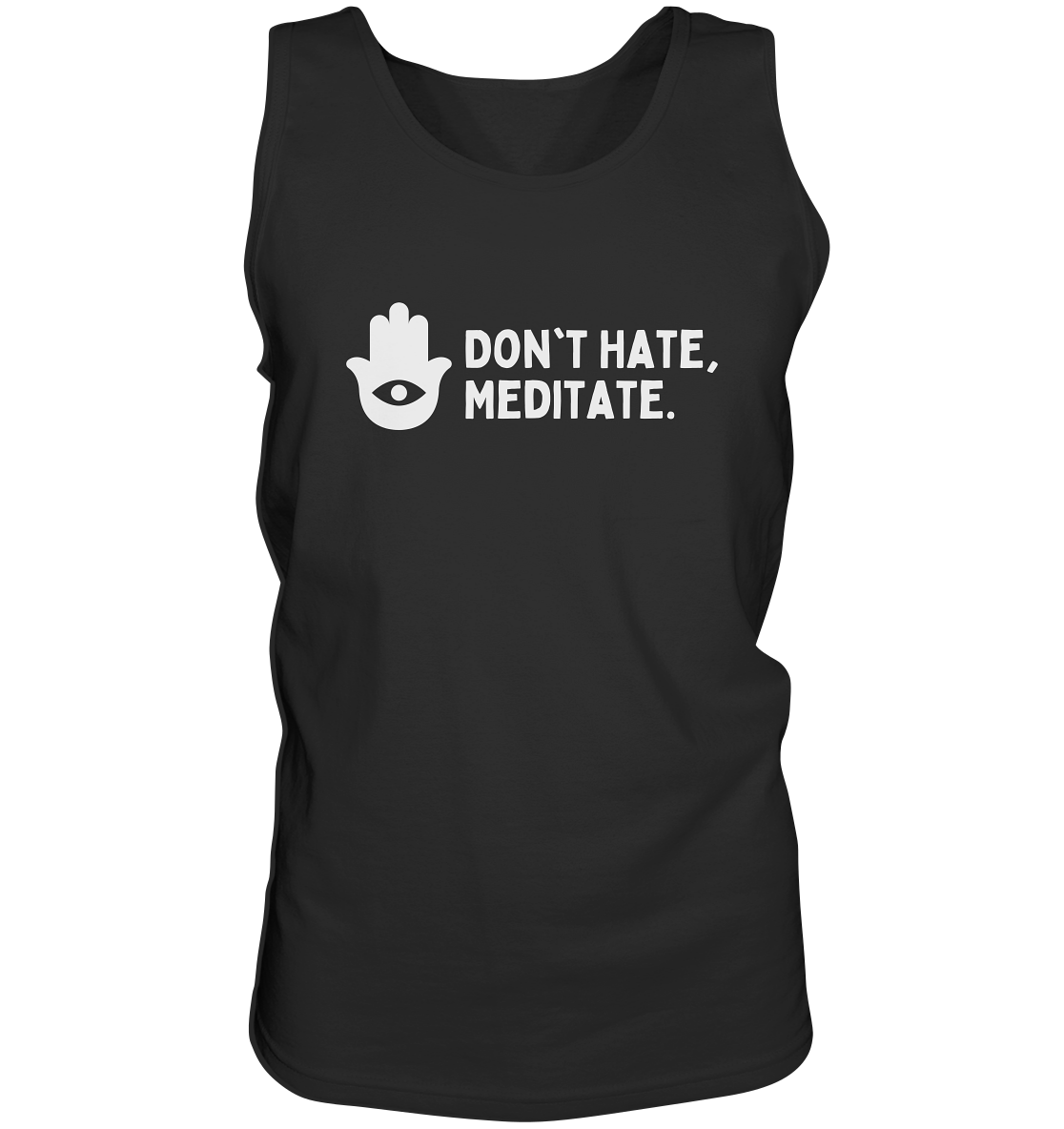 Don't Hate, Meditate. | Premium Cotton Mens Tank Top