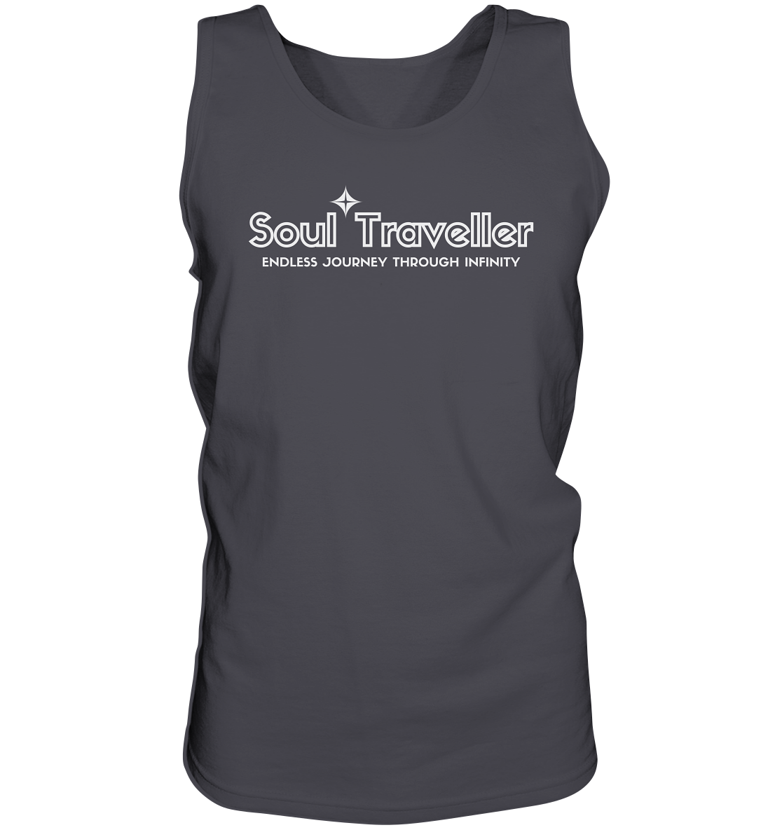 Soul Traveller (backprint) | Premium Cotton Mens Tank Top