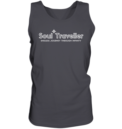 Soul Traveller (backprint) | Premium Cotton Mens Tank Top