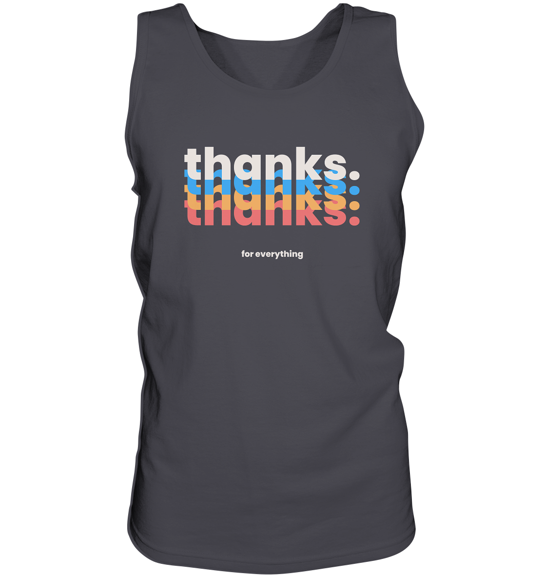 Thanks. For Everything | Premium Cotton Mens Tank Top