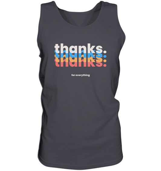 Thanks. For Everything | Premium Cotton Mens Tank Top